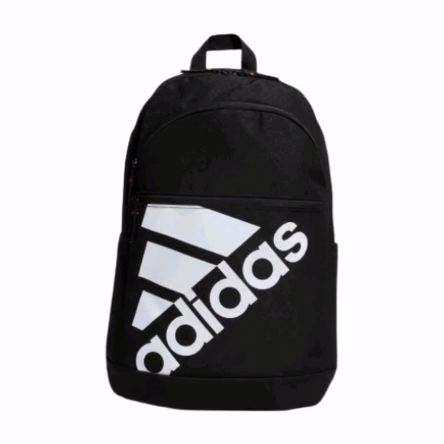 adidas 阿迪达斯 Logo印花 书包背包双肩包 常规 男女同款 黑色