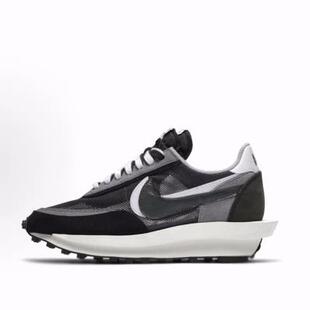 Sacai x Nike LDWaffle 华夫鞋 低帮 生活休闲鞋 男女同款 黑白