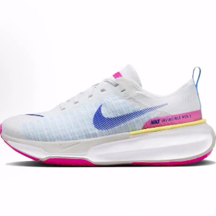 Nike Invincible 3 舒适运动透气 低帮休闲训练跑步鞋 男款白蓝粉