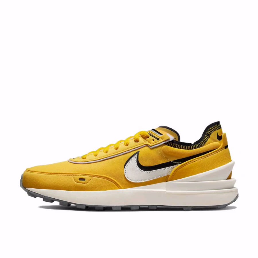 Nike Waffle One 减震防滑耐磨 低帮 生活休闲鞋 男款 黄色