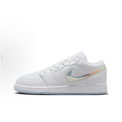 Jordan Air Jordan 1 皮革 舒适运动 儿童篮球鞋 FQ9112-100