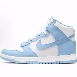 Nike Dunk High "Aluminum" 经典 高帮 板鞋 女款 天蓝