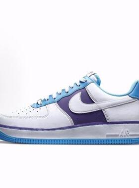 NBA x Nike Air Force 1 lakers NBA 75周年 低帮 板鞋 男款 白紫