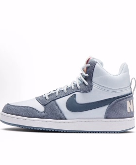 Nike Court Borough Mid Prem中帮 板鞋 女款 灰蓝粉