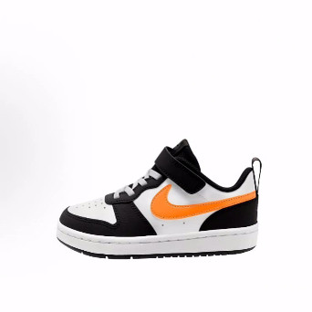 Nike Court Borough Low 2减震耐磨 低帮 板鞋 黑白橙 中小童,运动鞋new,板鞋,淘宝优惠券,粉丝福利购,淘宝优惠卷