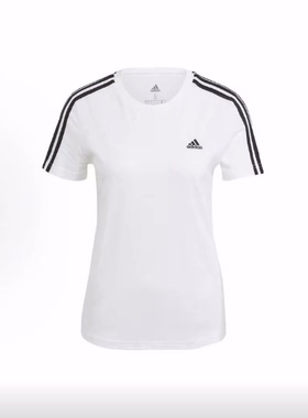 adidas  ESSENTIALS W 3s T 圆领短袖  正肩袖T恤 女款