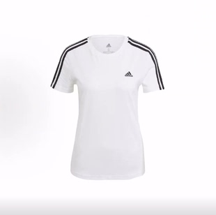 adidas  ESSENTIALS W 3s T 圆领短袖  正肩袖T恤 女款