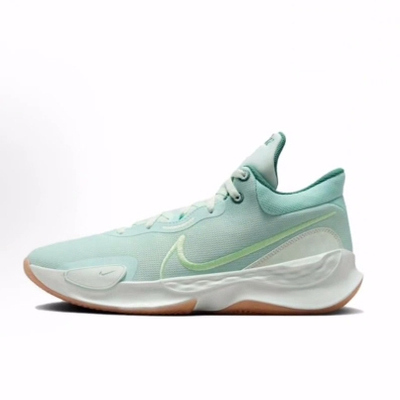 Nike Renew Elevate 3 舒适轻便 低帮 篮球鞋 男款 蓝绿