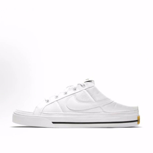 Nike Court Legacy Mule 简约舒适 低帮 板鞋 女款 白黑