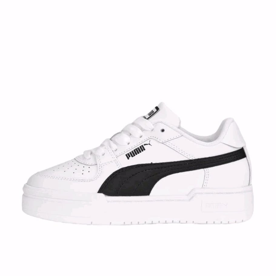 PUMA彪马 Classic 舒适 休闲 耐磨 低帮 儿童板鞋 白黑色