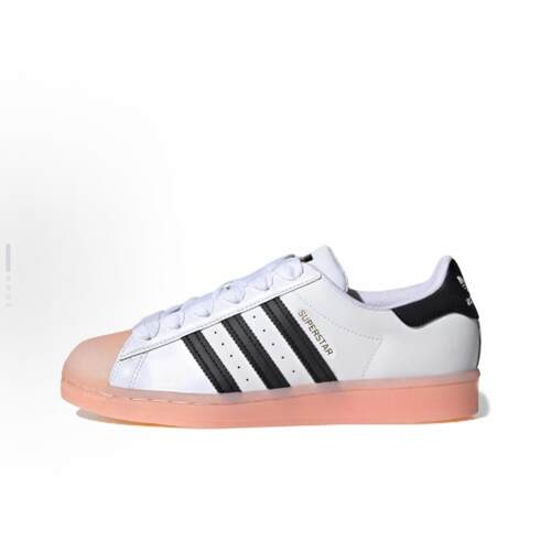 adidas originals SUPERSTA低帮 板鞋 女款 白黑粉FW3553