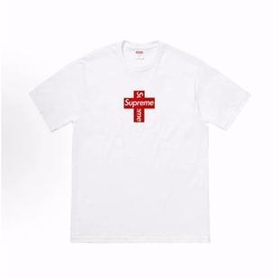Supreme Week 17 Cross Box Logo Tee 美式圆领短袖T恤 男女同款