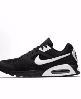 Nike Air Max Ivo 复古 低帮 Air Max 休闲跑步鞋 男款 黑色