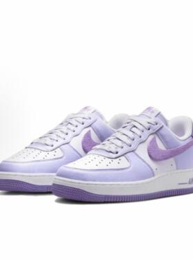 耐克Nike Air Force 1 AF1蓝白紫空军一号低帮板鞋男女HQ3905-500