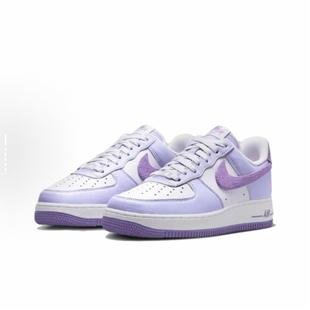 Air 男女HQ3905 Force AF1蓝白紫空军一号低帮板鞋 500 耐克Nike