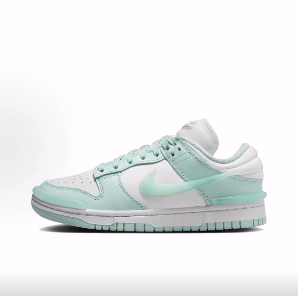 Nike Dunk Twist "Jade Ice" 皮革 低帮 板鞋 女款