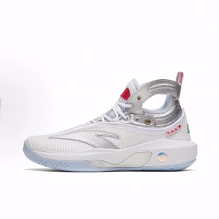 Anta安踏 KT8 汤普森8 减震耐磨 高帮 篮球鞋 男款 白银蓝