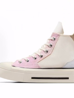 Converse Chuck 70 De Luxe Squared 高帮 帆布鞋 男女同款 白粉