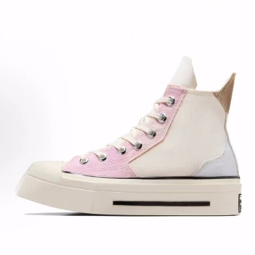 Converse Chuck 70 De Luxe Squared 高帮 帆布鞋 男女同款 白粉
