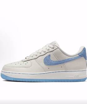 Nike Air Force 1 低帮 板鞋 女款 白蓝色