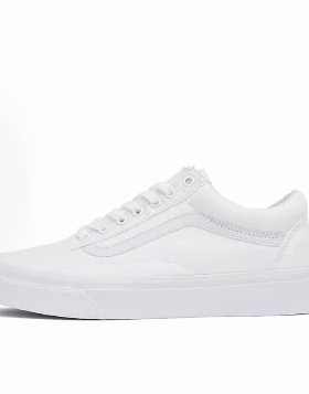 Vans Old Skool White 轻便 低帮 板鞋 男女同款 纯白