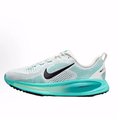 Nike Vomero 18 织物 舒适百搭 防滑低帮 儿童跑步鞋 白色/绿色