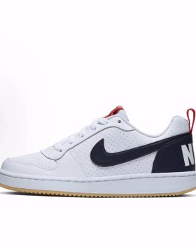 Nike Court Borough Low BG 休闲 低帮 儿童板鞋 影子灰