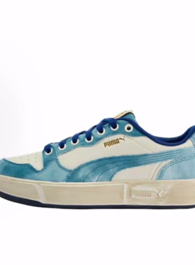 PUMA彪马 LX Court 织物 舒适柔软耐磨 低帮板鞋 男女同款 海军蓝