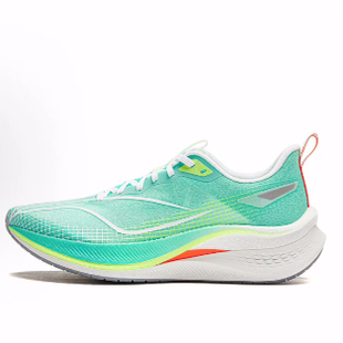 LiNing李宁 赤兔7 pro 竞速减震 低帮 短跑跑步鞋 男款 荧光玉绿
