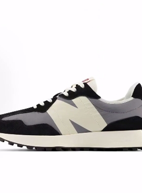 New Balance NB 327  低帮 橡胶跑步鞋 男女同款 黑灰
