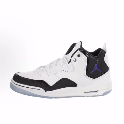 Jordan Courtside 23 休闲舒适 耐磨 中帮 复古篮球鞋 女款 白黑