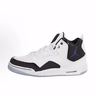 Jordan Courtside 23 休闲舒适 耐磨 中帮 复古篮球鞋 女款 白黑