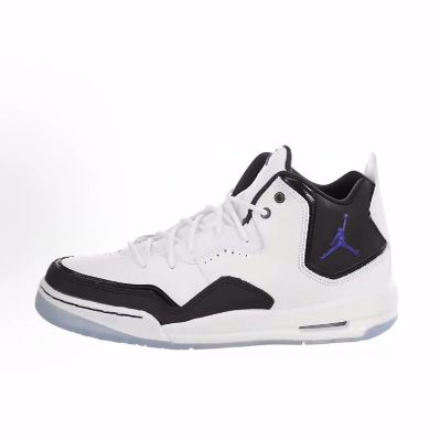 Jordan Courtside 23 休闲舒适 耐磨 中帮 复古篮球鞋 女款 白黑