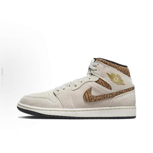 Jordan Air Jordan 1 Mid 潮流 氧化中底 中帮 复古篮球鞋 男款