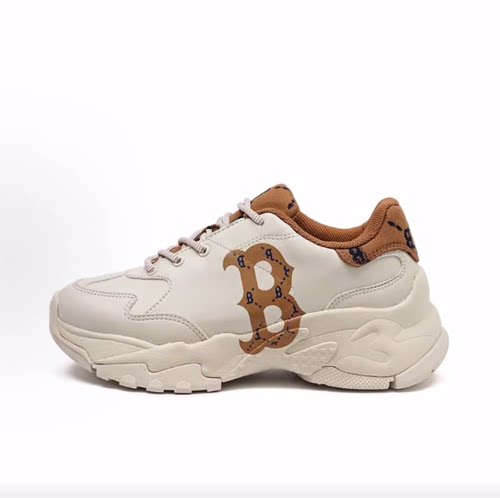MLB Big Ball Chunky Dia Monogram 合成革 低帮 老爹鞋 男女同款