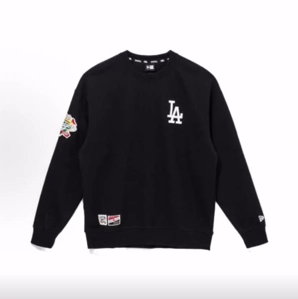 New Era MLB 纽约洋基队 字母刺绣卫衣 男女同款