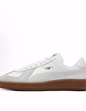 PUMA彪马 Army Trainer 复古休闲 低帮 板鞋 男女同款 白灰色