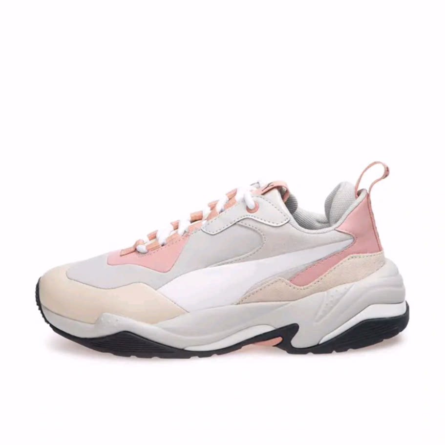 PUMA彪马 Thunder 舒适百搭 低帮 老爹鞋 女款 白粉