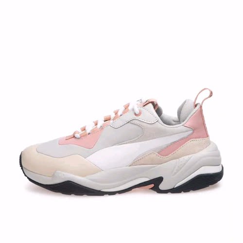 PUMA彪马 Thunder 舒适百搭 低帮 老爹鞋 女款 白粉