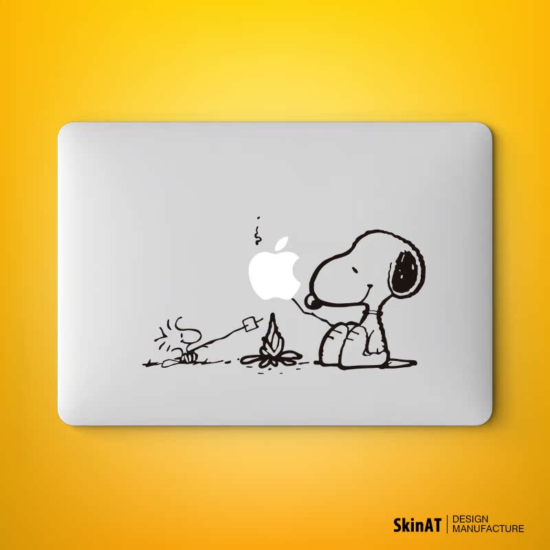SkinAT苹果电脑贴纸MacBook Air贴膜彩膜Mac外壳局部装饰个性贴纸