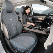 欧瀚比亚迪元 通用专车专用座垫 Plus半包汽车坐垫淳麻纤维透气四季