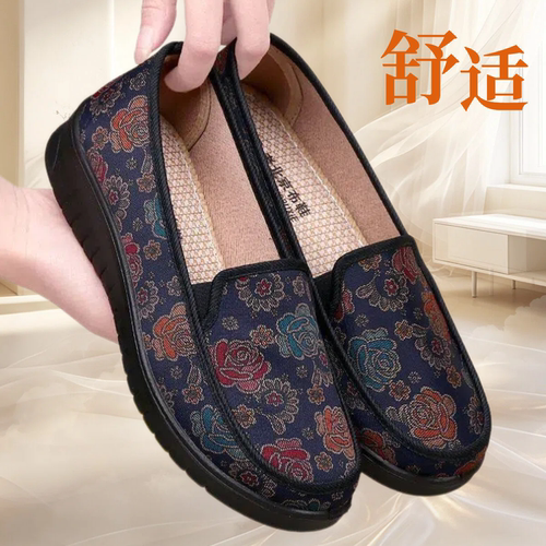 舒适不累脚防滑一脚蹬奶奶鞋
