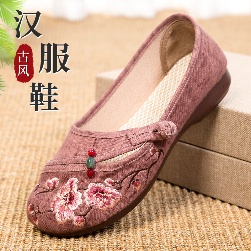 老北京布鞋民族风绣花鞋妈妈鞋