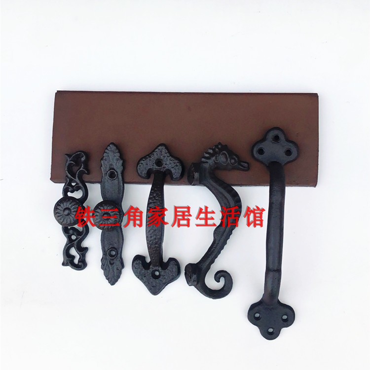橱门个性谷仓复古风金属铁艺拉手
