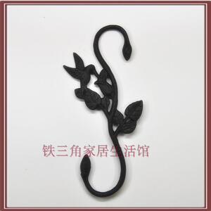 铸铁S形挂钩小鸟动物挂钩 铁艺多用挂钩吊篮花盆挂钩