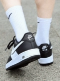 Nike Nike Air Force 1 Черно-белые авиационные силы № 1 AF1 Мужская повседневная ботинка DV0788-001