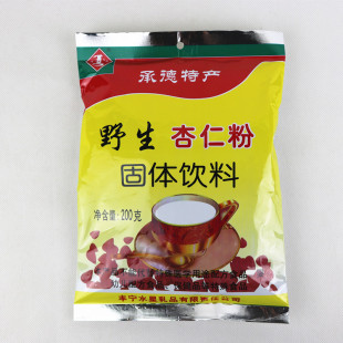 承德特产水星固体速溶野生杏仁粉200克杏仁饮料茶杏仁露霜10小袋