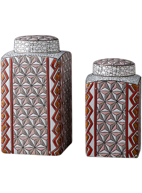 新中式风家居客厅干花软装饰品