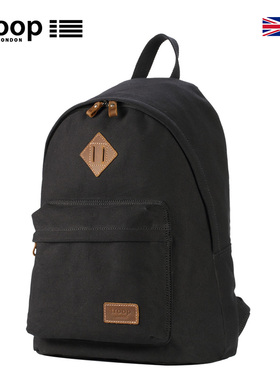 Troop双肩包男简约大容量旅行背包女帆布休闲文艺2022新款背包