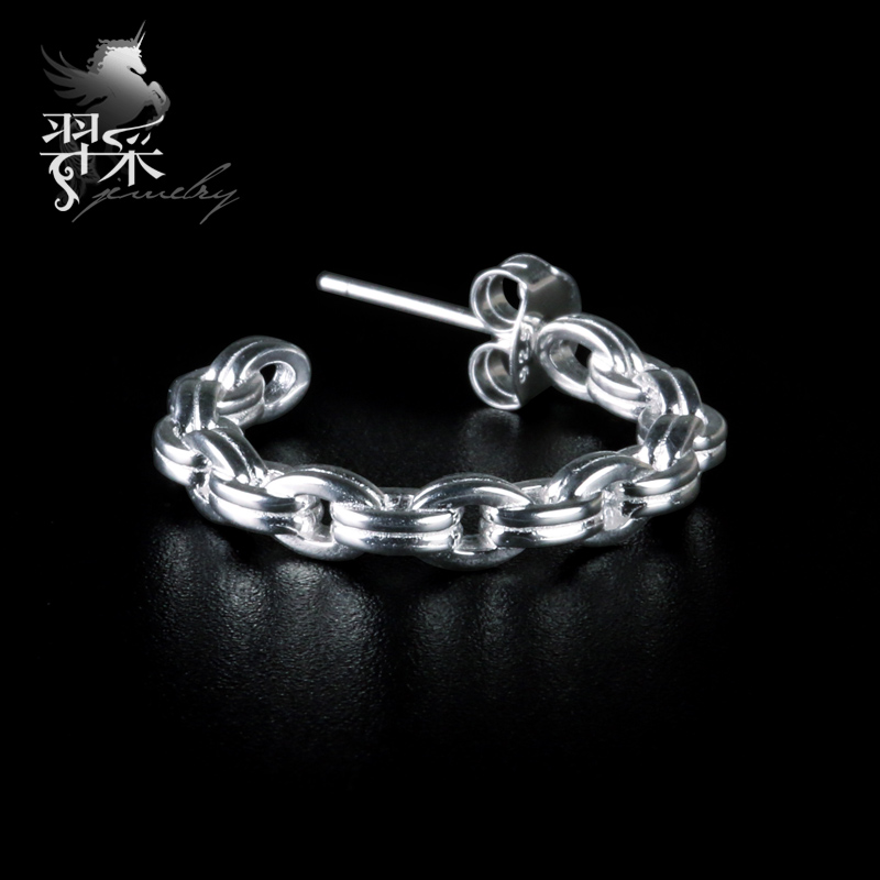 韩版夸张饰品冷淡风ins银耳环